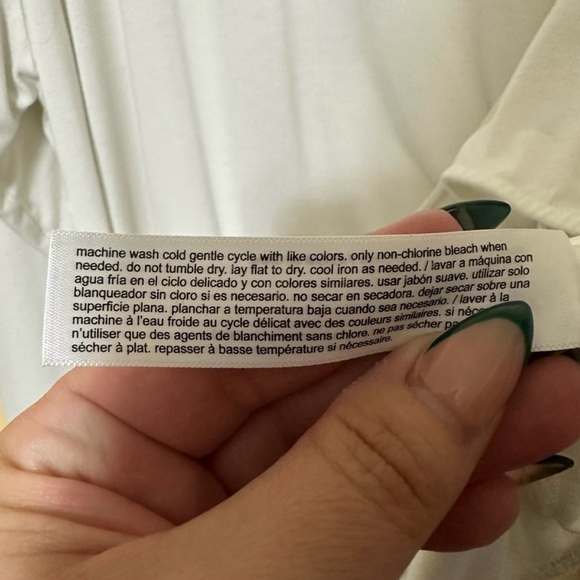 Eloquii Faux Wrap Cut Out Long Sleeve Bodysuit Women Plus 26/28 White - Picture 5 of 5